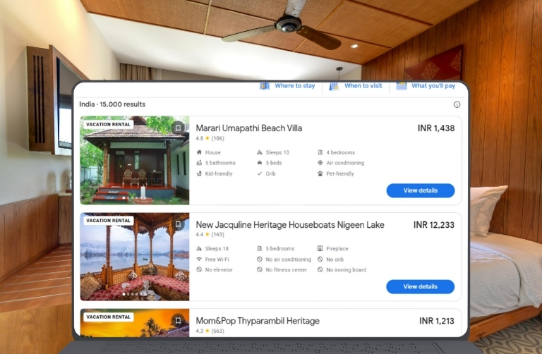 Google Hotels Listing